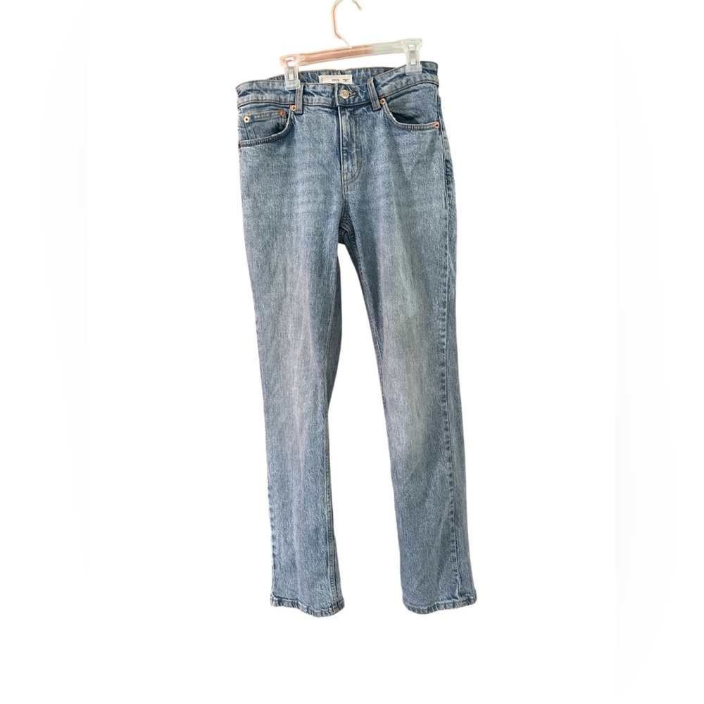 Mango Light Blue Medium Comfort Straight Leg Jeans | Size 6